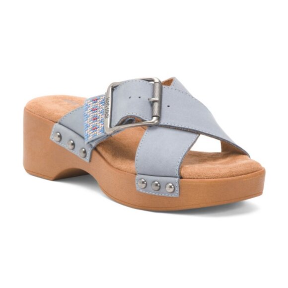 Muk Luks Women MUK LUKS Suede Charlotte Platform Sandals